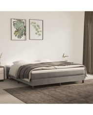 Matelas de lit à ressorts ensachés Gris clair 180x200x20 cm | Mobilier & Déco