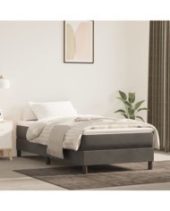 Matelas de lit à ressorts ensachés Gris foncé 80x200x20 cm | Mobilier & Déco