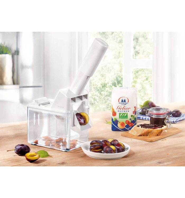 Leifheit Dénoyauteur à prunes automatique Blanc 37300 | Mobilier & Déco