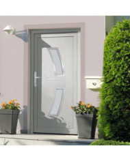 Porte d'entrée Blanc 108x208 cm PVC | Mobilier & Déco