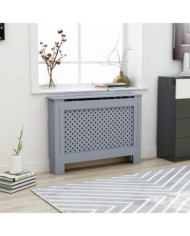 Cache-radiateur anthracite 112x19x81,5 cm MDF | Mobilier & Déco