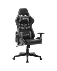 Chaise de jeu Noir et gris Cuir artificiel | Mobilier & Déco