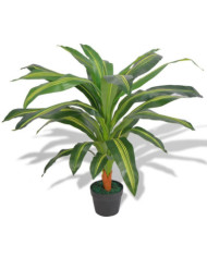 Plante artificielle avec pot Dracaena 90 cm Vert | Mobilier & Déco