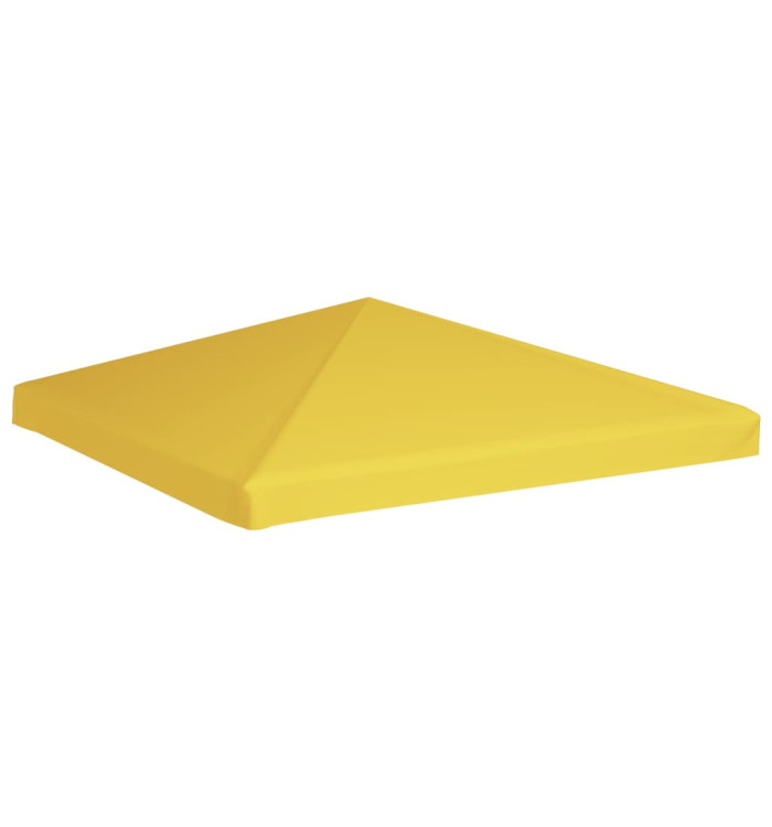 Toile de toit de belvédère 270 g/m² 3x3 m Jaune | Mobilier & Déco
