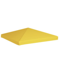 Toile de toit de belvédère 270 g/m² 3x3 m Jaune | Mobilier & Déco