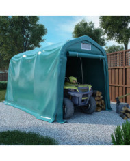 Tente de garage PVC 2,4x3,6 m Vert | Mobilier & Déco