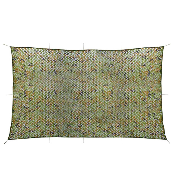 Filet de camouflage avec sac de rangement 2x5 m Vert | Mobilier & Déco