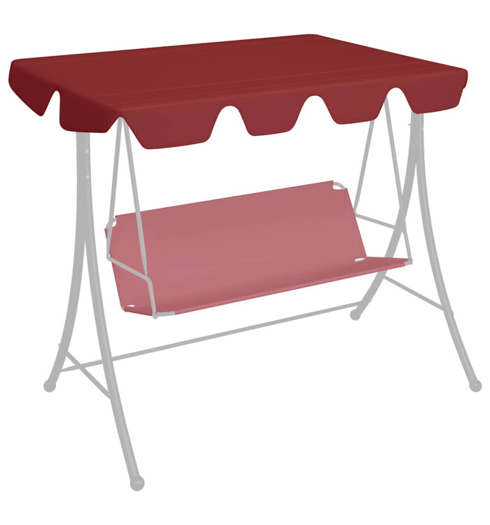 Toit de rechange balançoire bordeaux 150/130x105/70 cm | Mobilier & Déco