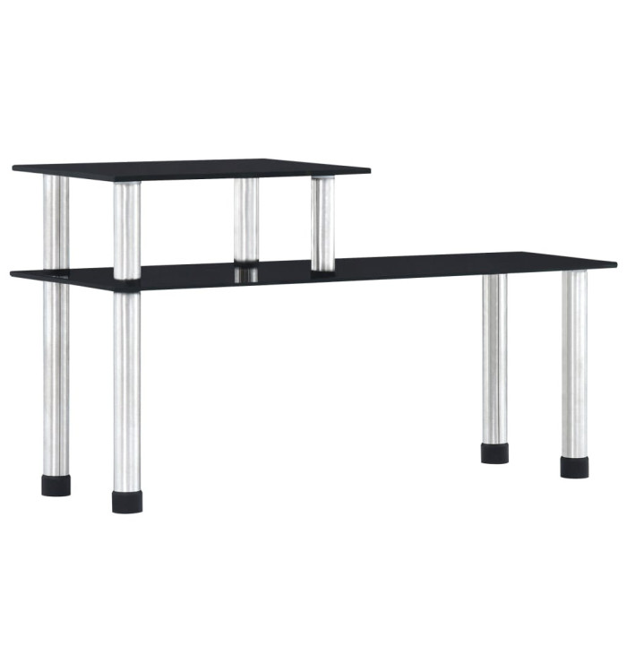 Étagère de cuisine Noir 45x16x26 cm Verre trempé | Mobilier & Déco