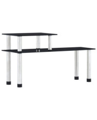 Étagère de cuisine Noir 45x16x26 cm Verre trempé | Mobilier & Déco