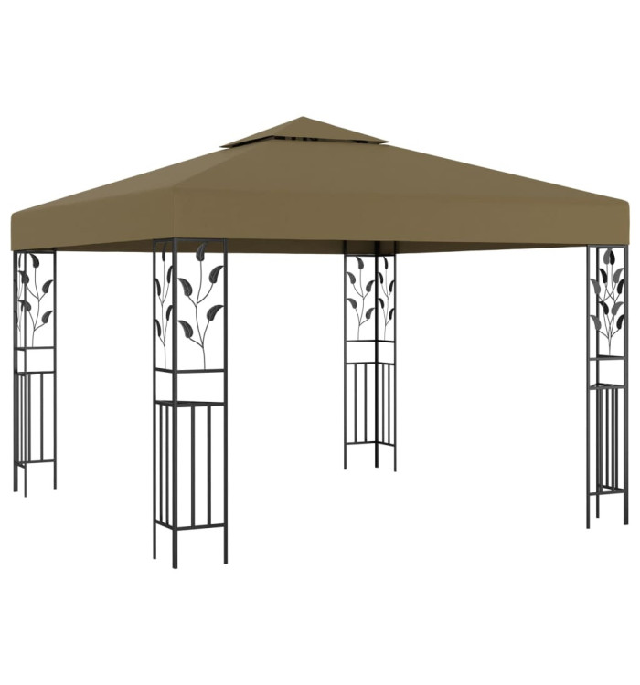 Tonnelle 3x3 m Taupe 180 g/m² | Mobilier & Déco