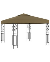 Tonnelle 3x3 m Taupe 180 g/m² | Mobilier & Déco