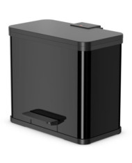 Hailo Poubelle à pédale Oko Duo Plus Taille L 17+9 L Noir 0630-260 | Mobilier & Déco