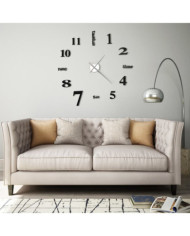 Horloge murale 3D Design moderne 100 cm XXL Noir | Mobilier & Déco
