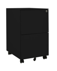 Classeur mobile Noir 39x45x67 cm Acier | Mobilier & Déco