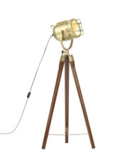Lampadaire à trépied bois de manguier massif 97 cm | Mobilier & Déco