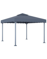 Tonnelle 300x300 cm Anthracite Aluminium | Mobilier & Déco