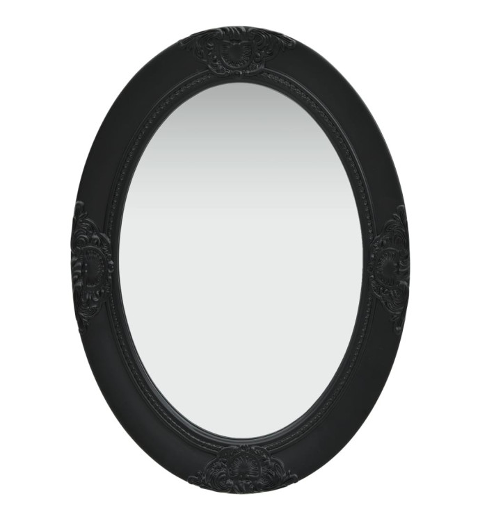 Miroir mural style baroque 50x70 cm noir | Mobilier & Déco