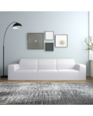 Housse extensible de canapé 4 places Blanc Jersey de polyester | Mobilier & Déco