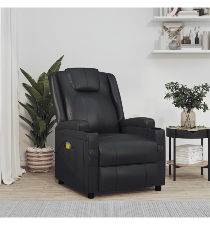 Fauteuil de massage Noir Similicuir | Mobilier & Déco