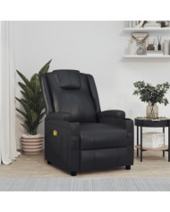 Fauteuil de massage Noir Similicuir | Mobilier & Déco