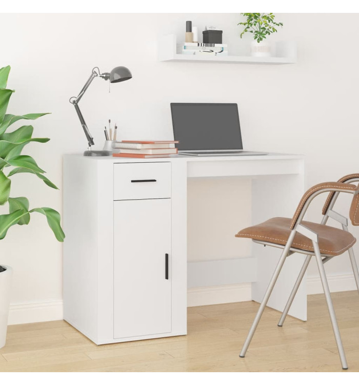 Bureau Blanc 100x49x75 cm Bois d'ingénierie | Mobilier & Déco