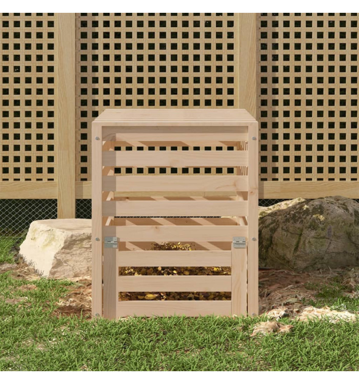 Composteur 63,5x63,5x77,5 cm Bois massif de pin | Mobilier & Déco