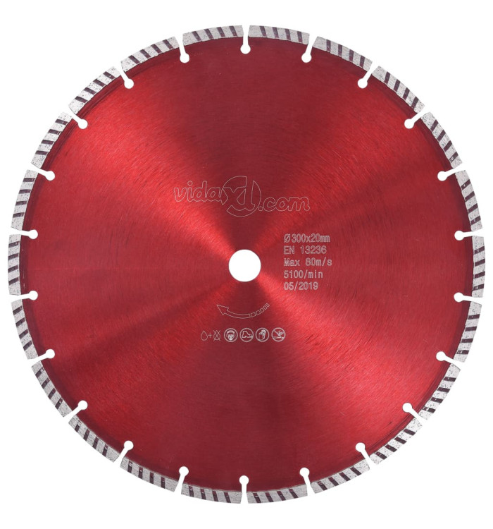 Disque de coupe diamanté avec acier turbo 300 mm | Mobilier & Déco