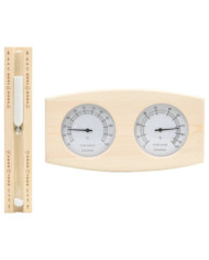 Ensemble 2 en 1 hydrothermographe et minuterie à sable de sauna | Mobilier & Déco