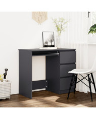 Bureau Gris 90x45x76 cm Aggloméré | Mobilier & Déco