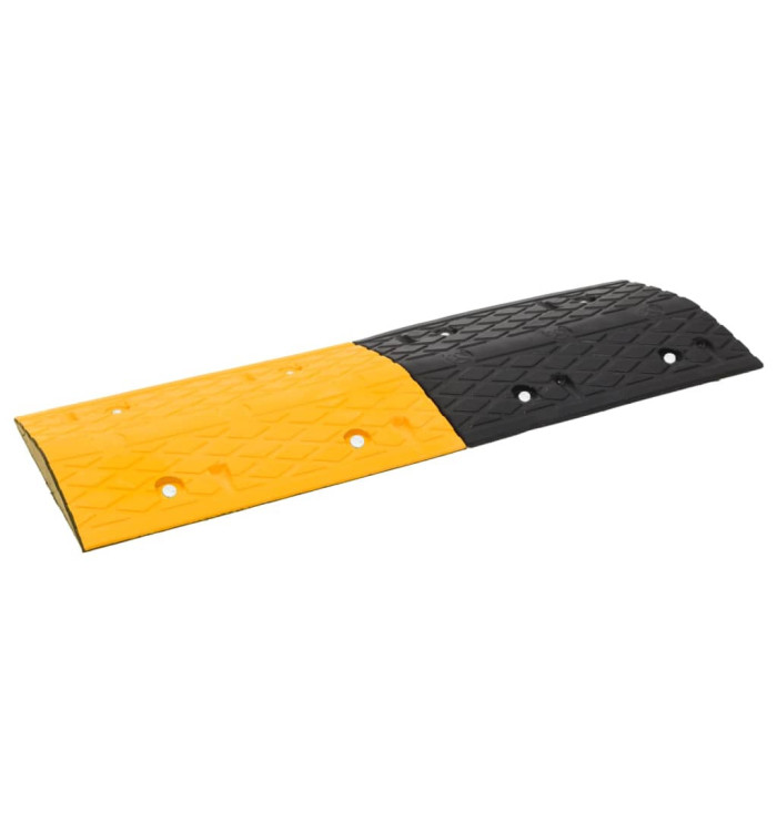 Ralentisseur Jaune et noir 97x32,5x4 cm Caoutchouc | Mobilier & Déco