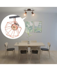 Plafonnier avec 2 ampoules LED à filament 8 W | Mobilier & Déco