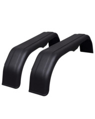 Garde-boue en tandem pour roues de remorque 2 pcs 240 x 1650 mm | Mobilier & Déco