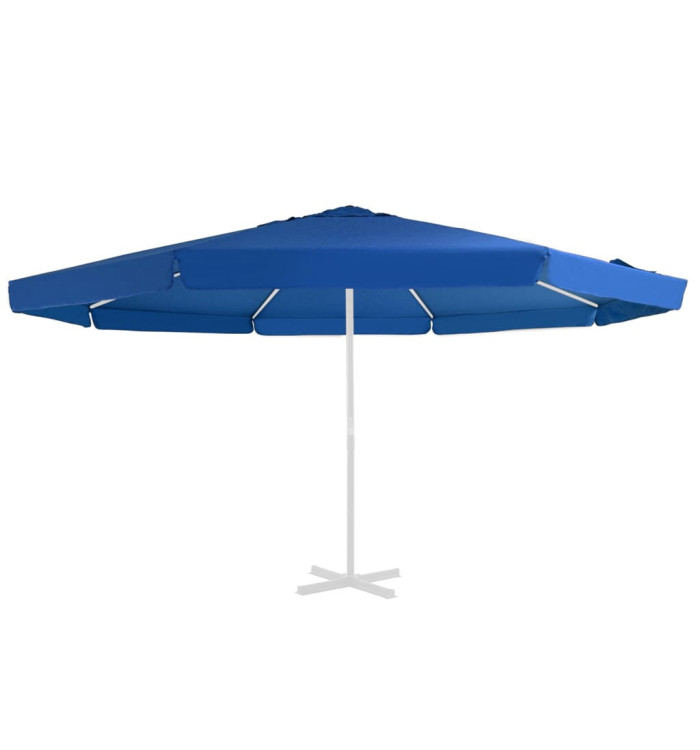 Tissu de remplacement pour parasol d'extérieur Bleu azuré 500cm | Mobilier & Déco