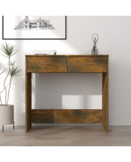 Bureau Chêne fumé 80x40x75 cm Bois d'ingénierie | Mobilier & Déco