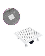 Drain de douche 23x23 cm Acier inoxydable | Mobilier & Déco