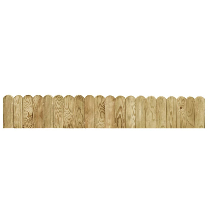 Rouleau de bordure Vert 120 cm Bois de pin imprégné | Mobilier & Déco