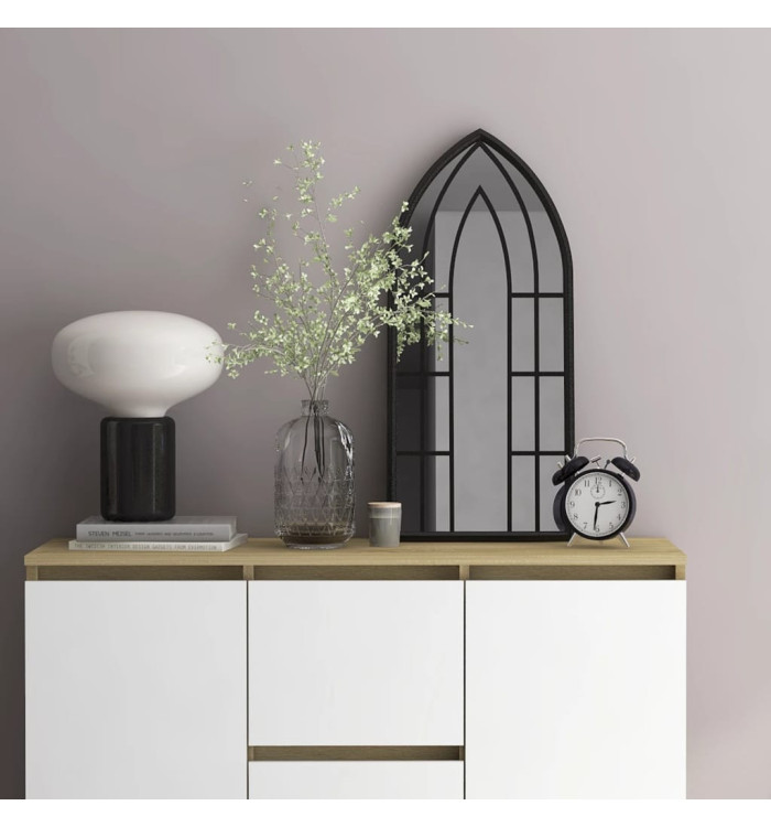 Miroir Noir 70x30 cm Fer pour utilisation à l'intérieur | Mobilier & Déco