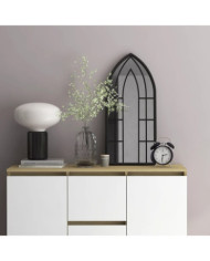 Miroir Noir 70x30 cm Fer pour utilisation à l'intérieur | Mobilier & Déco