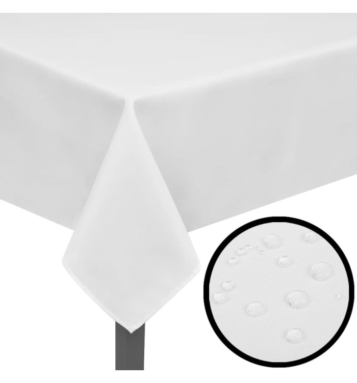 Nappes de table 5 pcs Blanc 170x130 cm | Mobilier & Déco