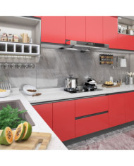 Films autoadhésifs pour meubles 2 pcs Rouge 500x90 cm PVC | Mobilier & Déco