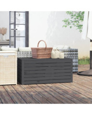 Boîte de jardin gris 101x50,5x46,5 cm bois massif de pin | Mobilier & Déco