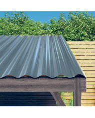 Panneaux de toit 12 pcs Acier enduit de poudre Gris 80x36 cm | Mobilier & Déco