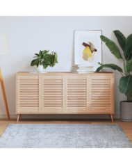 Portes d'armoire à persiennes 4 pcs 61,5x39,4 cm pin massif | Mobilier & Déco