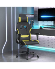 Chaise de jeu Noir et vert clair Tissu | Mobilier & Déco