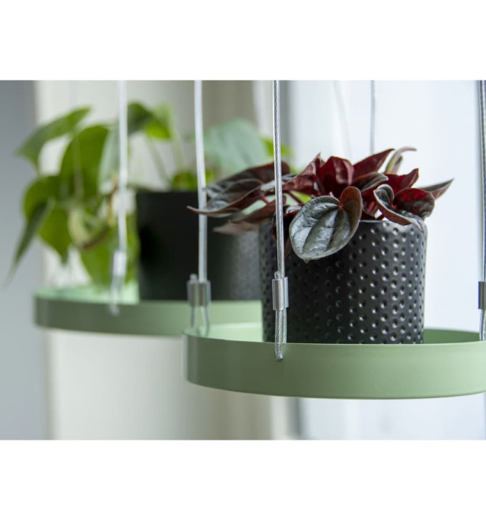 Esschert Design Plateau suspendu pour plantes Rond Vert S | Mobilier & Déco