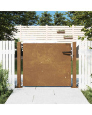 Portail de jardin 105x105 cm acier corten | Mobilier & Déco