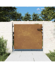 Portail de jardin 85x75 cm acier corten | Mobilier & Déco