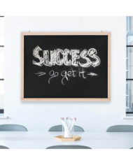 Tableau noir mural Bois de cèdre 60 x 80 cm | Mobilier & Déco