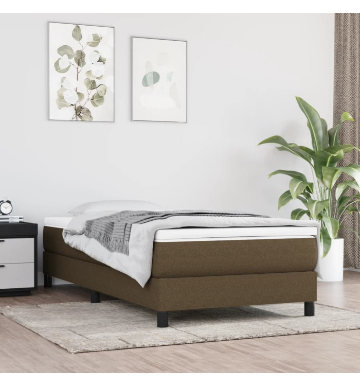 Matelas de lit à ressorts ensachés Marron foncé 80x200x20 cm | Mobilier & Déco
